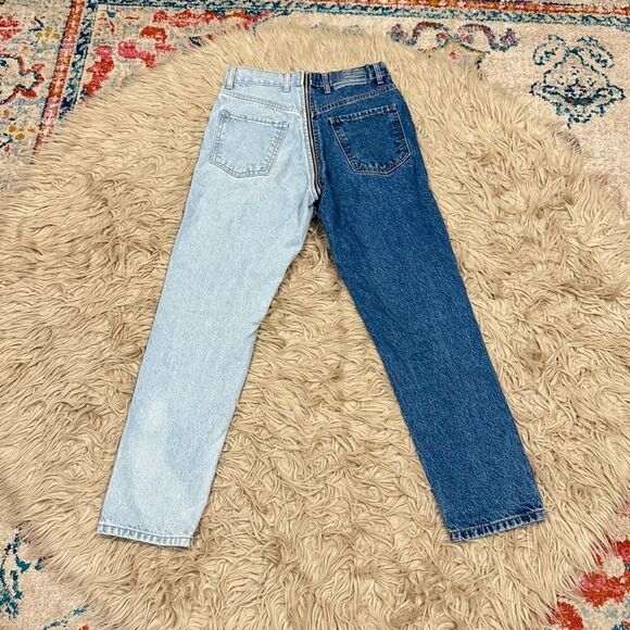 Revice Yin Yang Tokyo Wash Crops Full Zip 2 Toned Jeans Size 26 - Picture 8 of 9